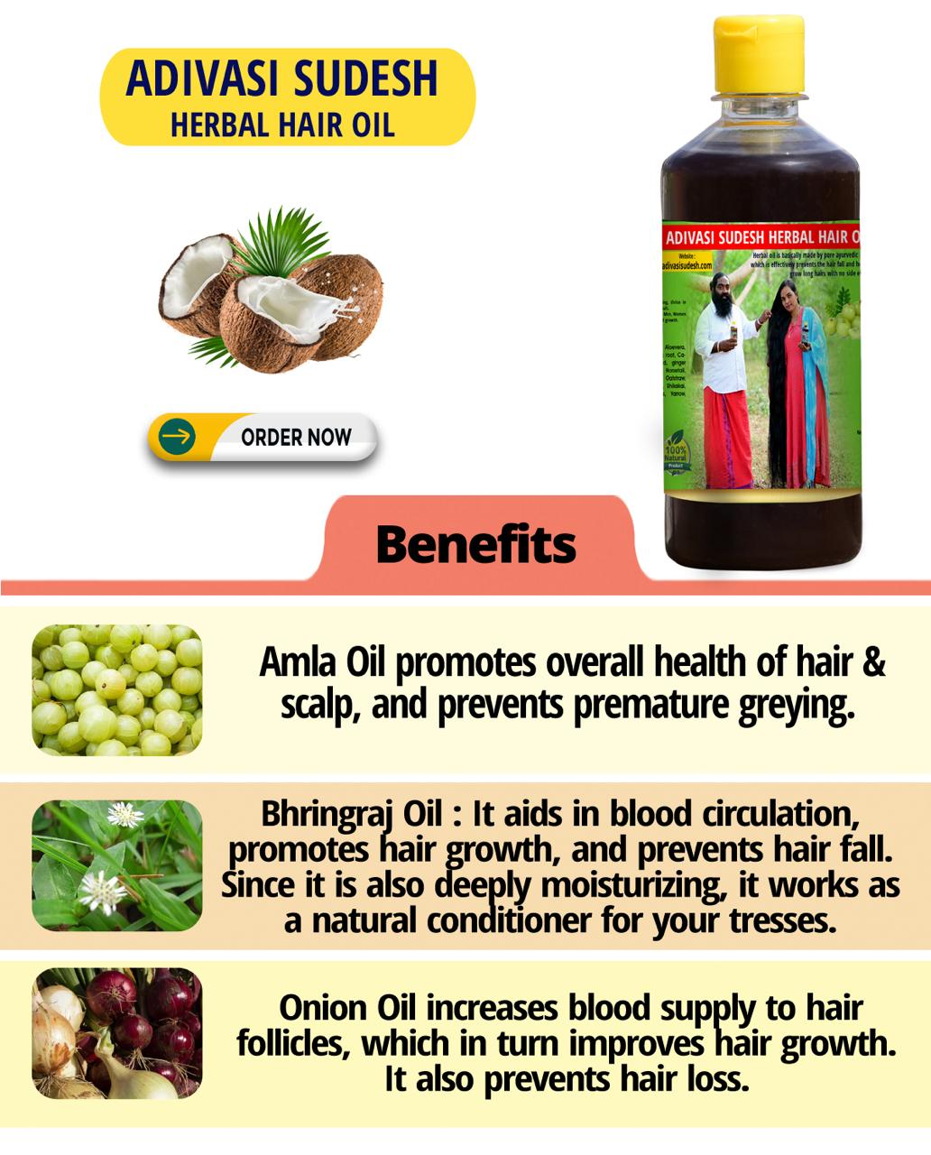 Adivasi Herbal Hair Oil🌿